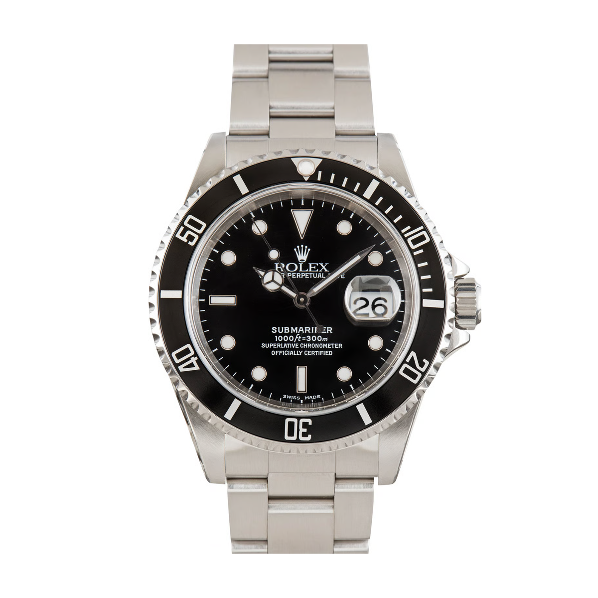 Anfesa's Certified pre-Owned Rolex Submarriner with date.