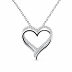 Lafonn Double-Heart Pendant Necklace