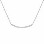 Lafonn 0.32 CTW Curved Bar Necklace