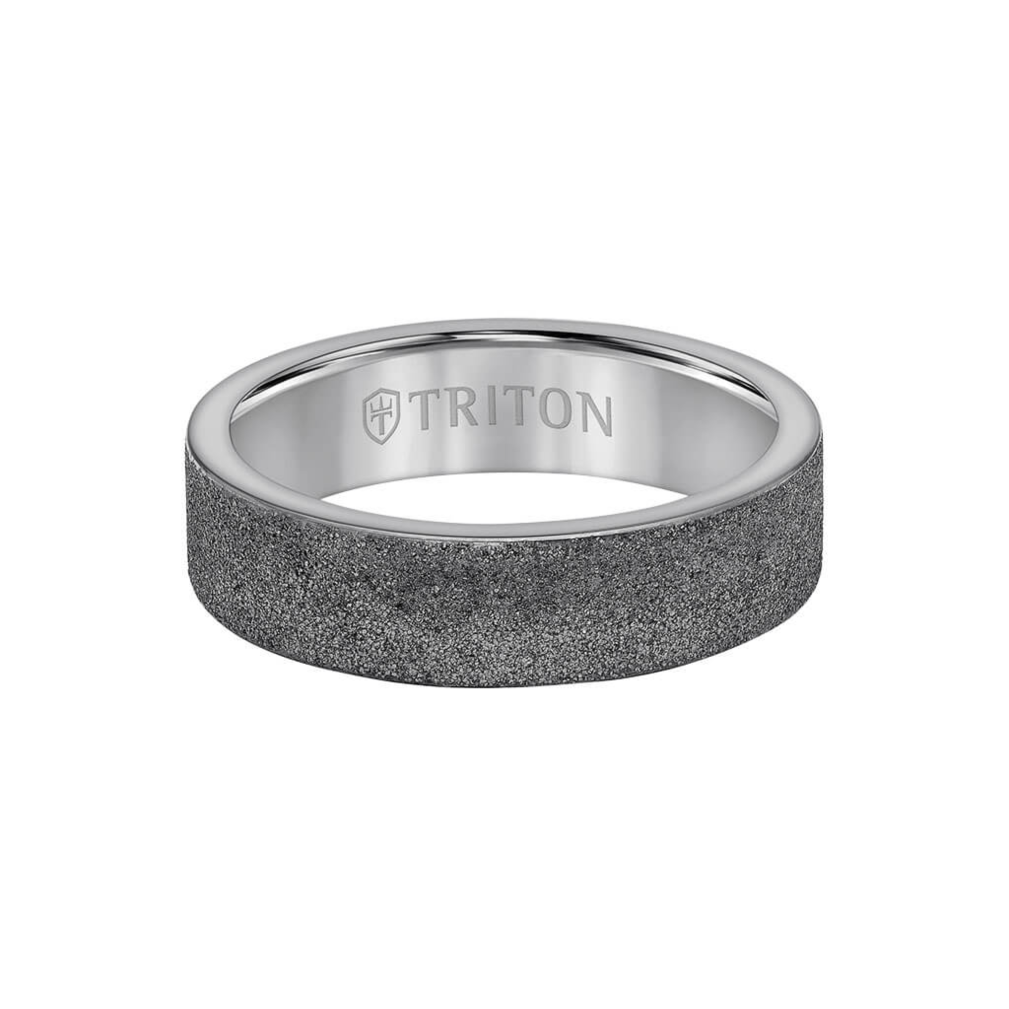 Triton 6 MM Tantalum Ring – Sandblasted Finish and Flat Edge