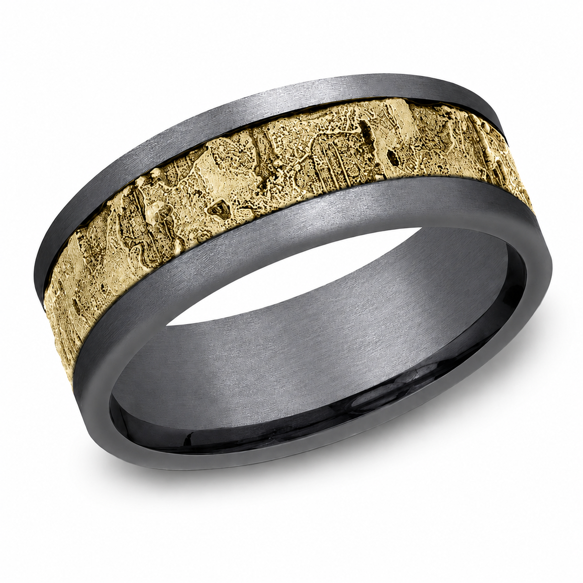 Benchmark- The Stud Tantalum Grey and Yellow Gold