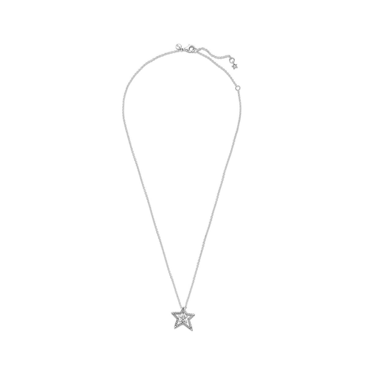 Pandora Pavé Asymmetric Star Collier Necklace