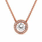 Pandora Round Sparkle Halo Necklace
