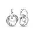 Pandora Family Always Encircled Hoop Earrings