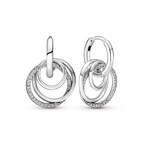 Pandora Family Always Encircled Hoop Earrings
