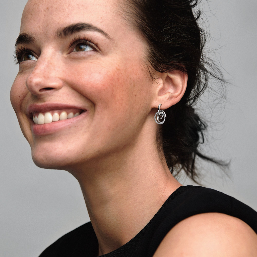 Pandora Family Always Encircled Hoop Earrings