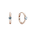 Pandora Light Blue Solitaire Huggie Hoop Earrings