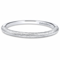 14k White Gold Straight wedding band