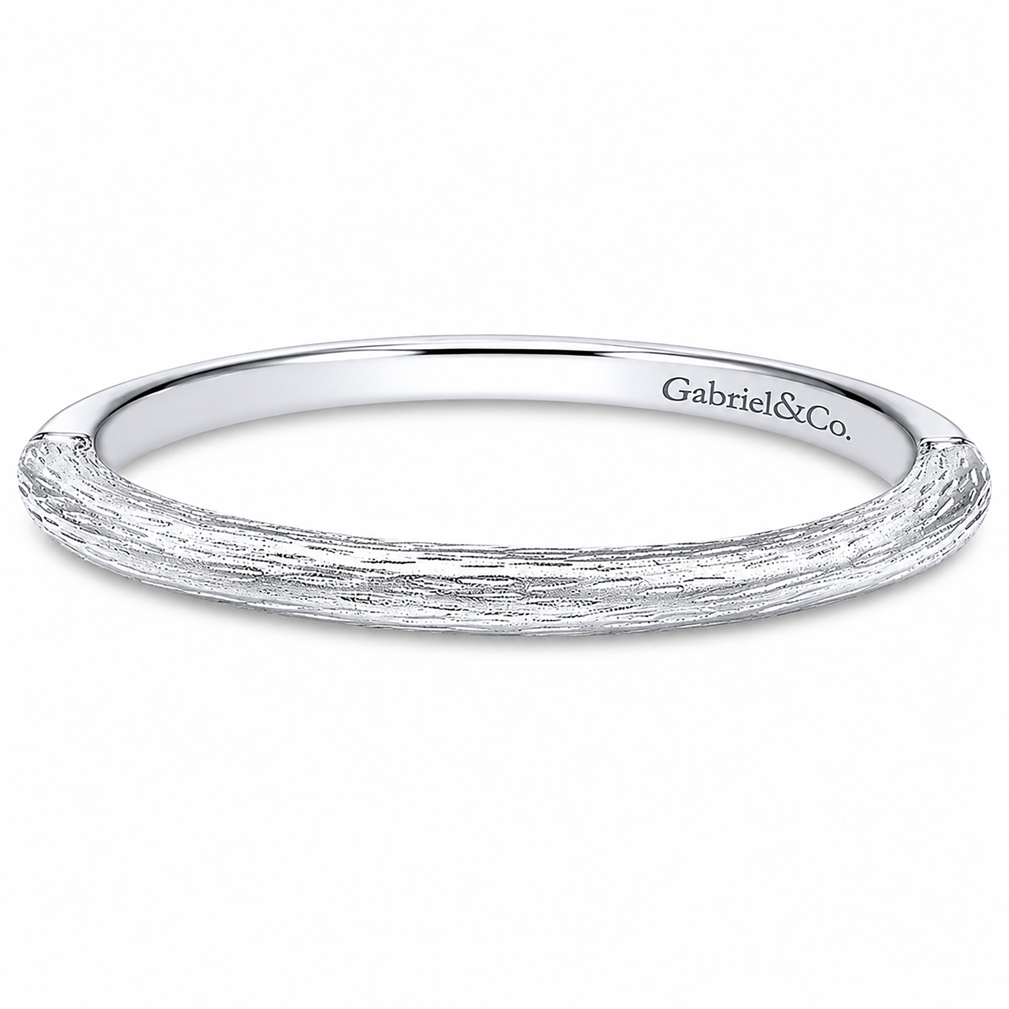 14k White Gold Straight wedding band