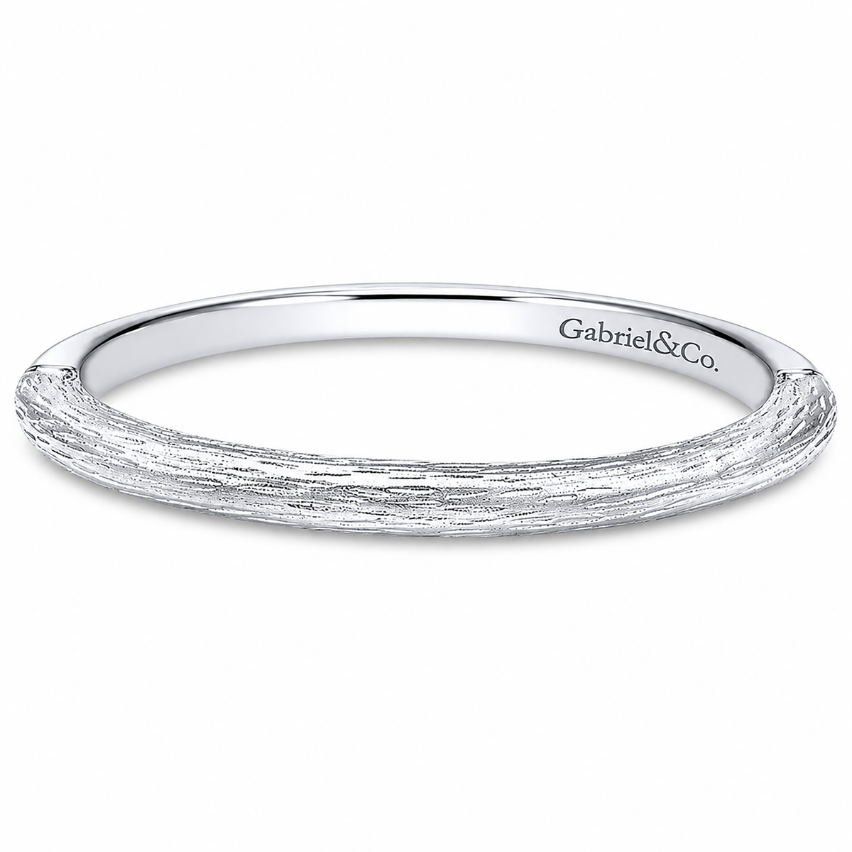 14k White Gold Straight wedding band
