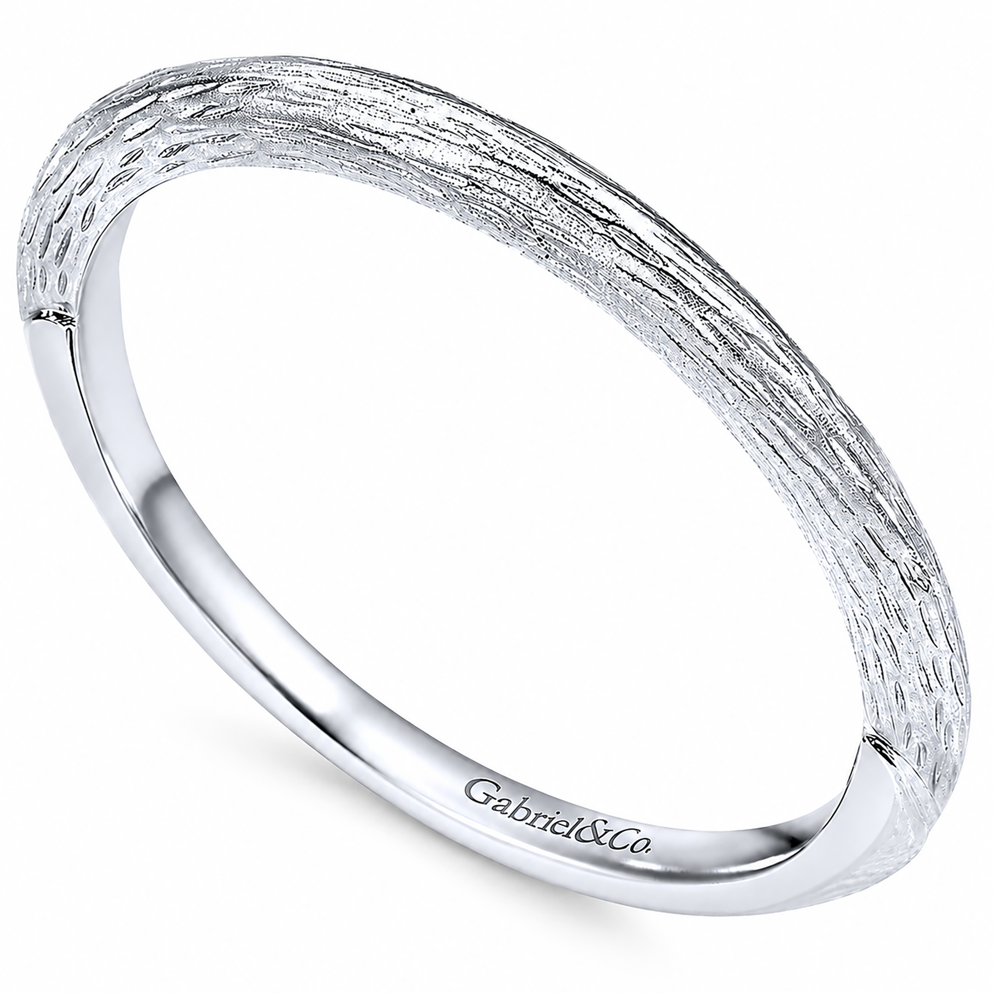 14k White Gold Straight wedding band