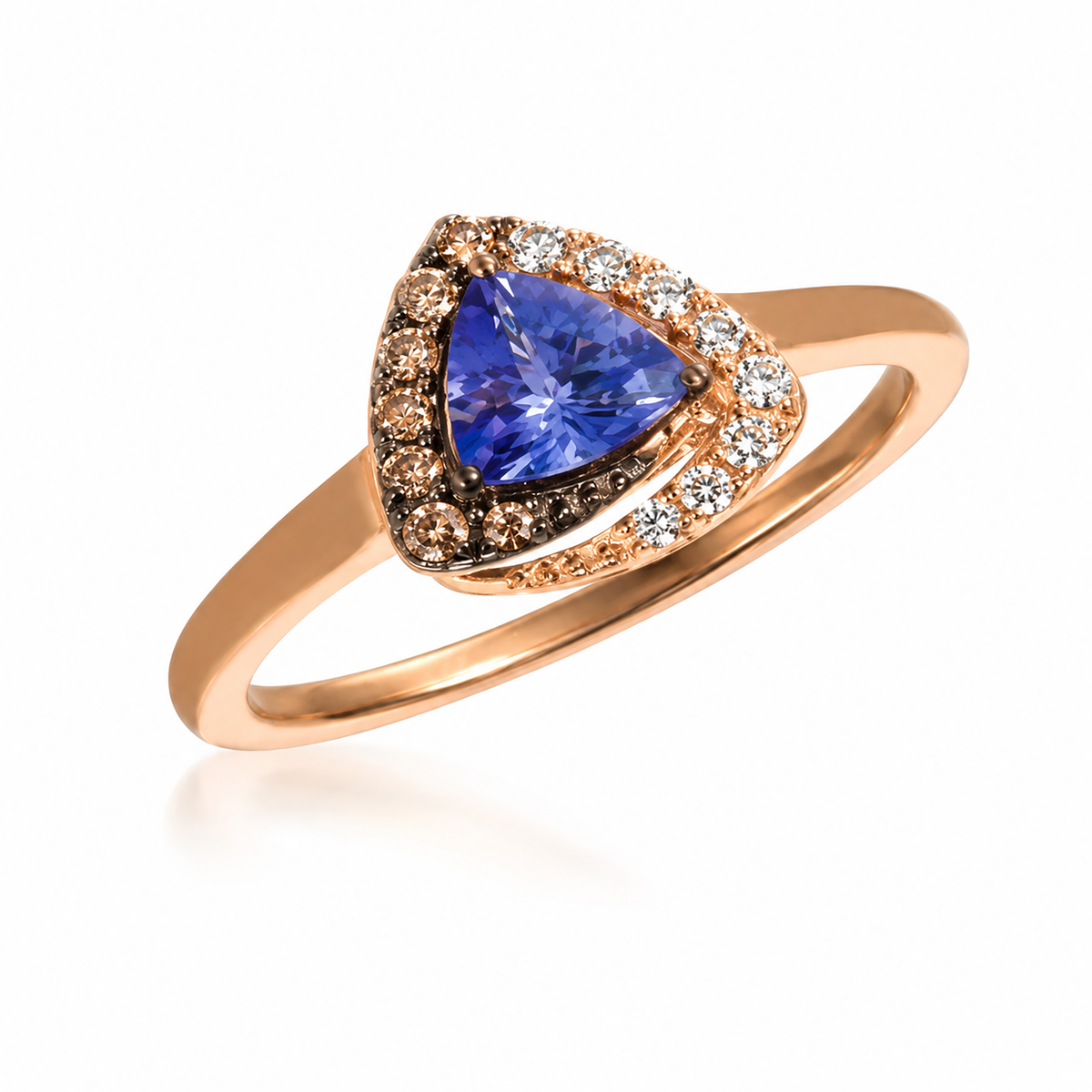 Le Vian 14K Strawberry Gold Blueberry Tanzanite ring