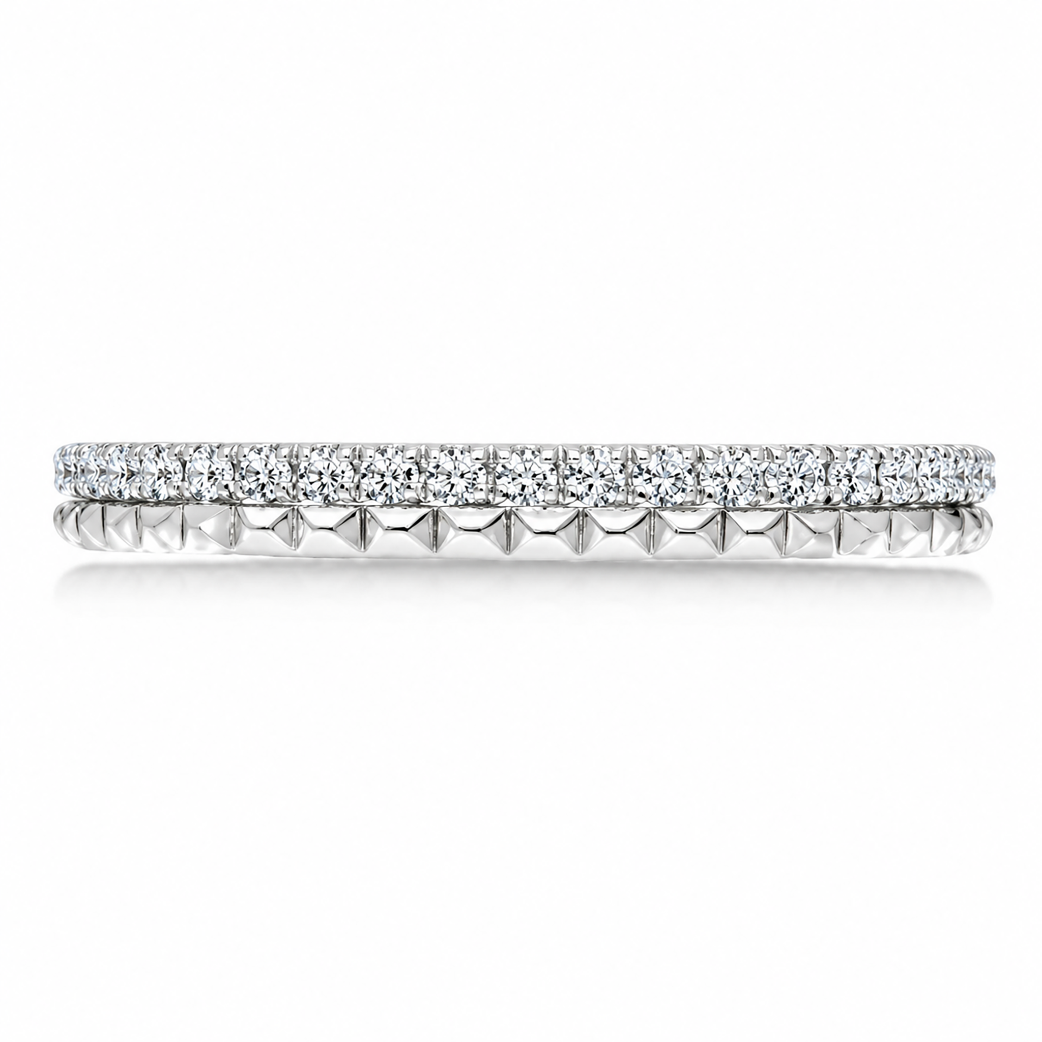 Karl Lagerfeld pyramid wedding band
