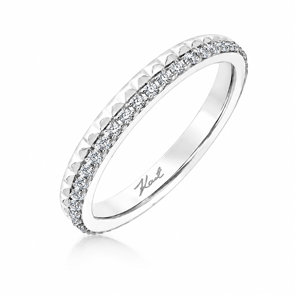 Karl Lagerfeld pyramid wedding band