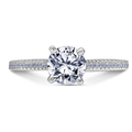 Scott Kay 14k White Gold Pave Engagement Ring