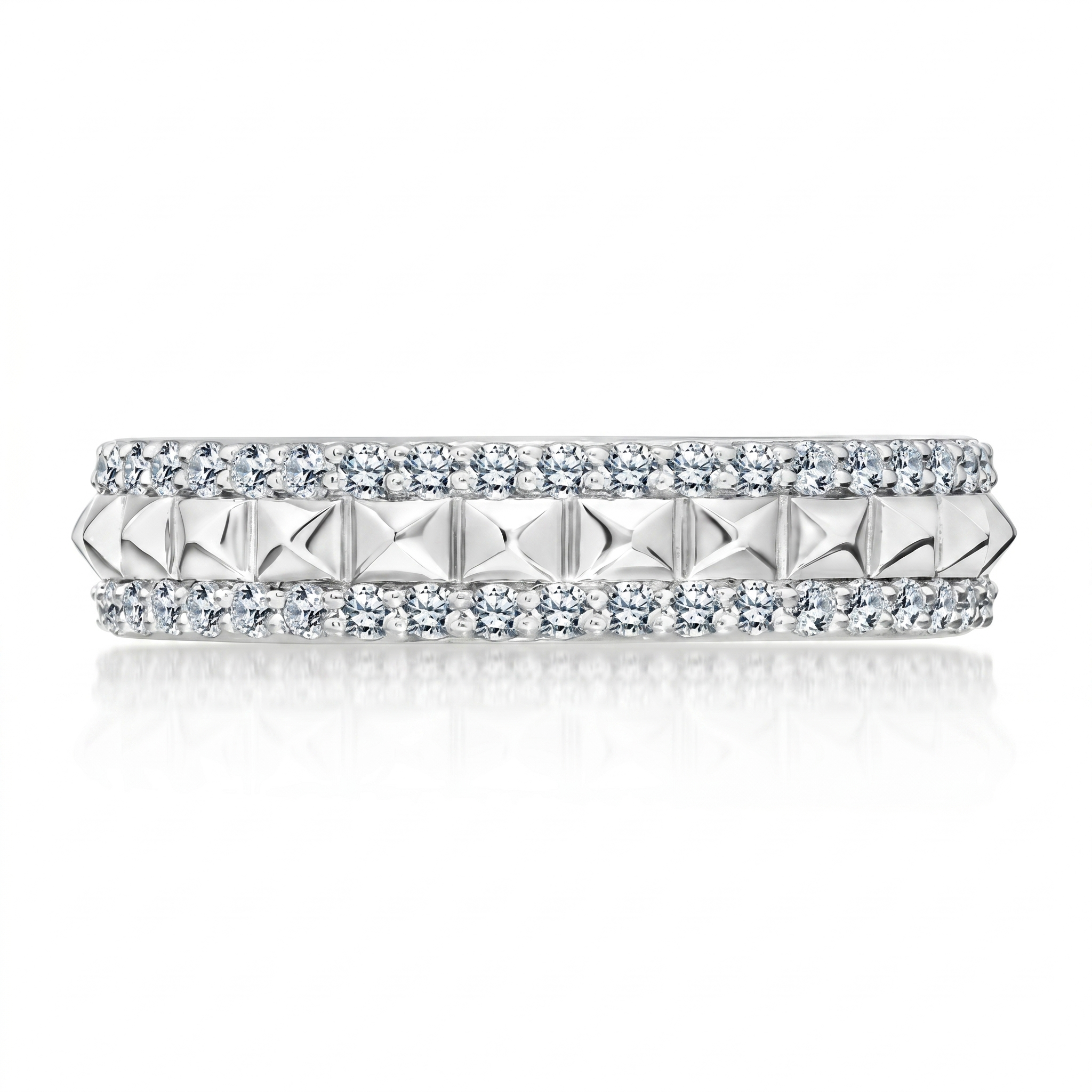 Karl Lagerfeld Pyramid Eternity Band