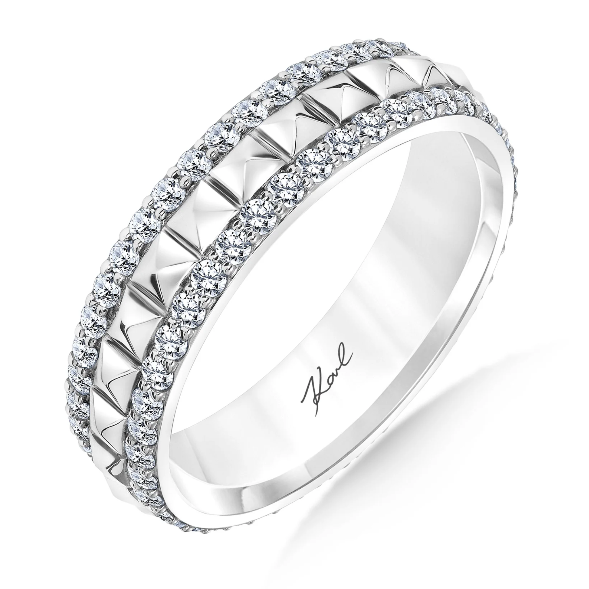 Karl Lagerfeld Pyramid Eternity Band