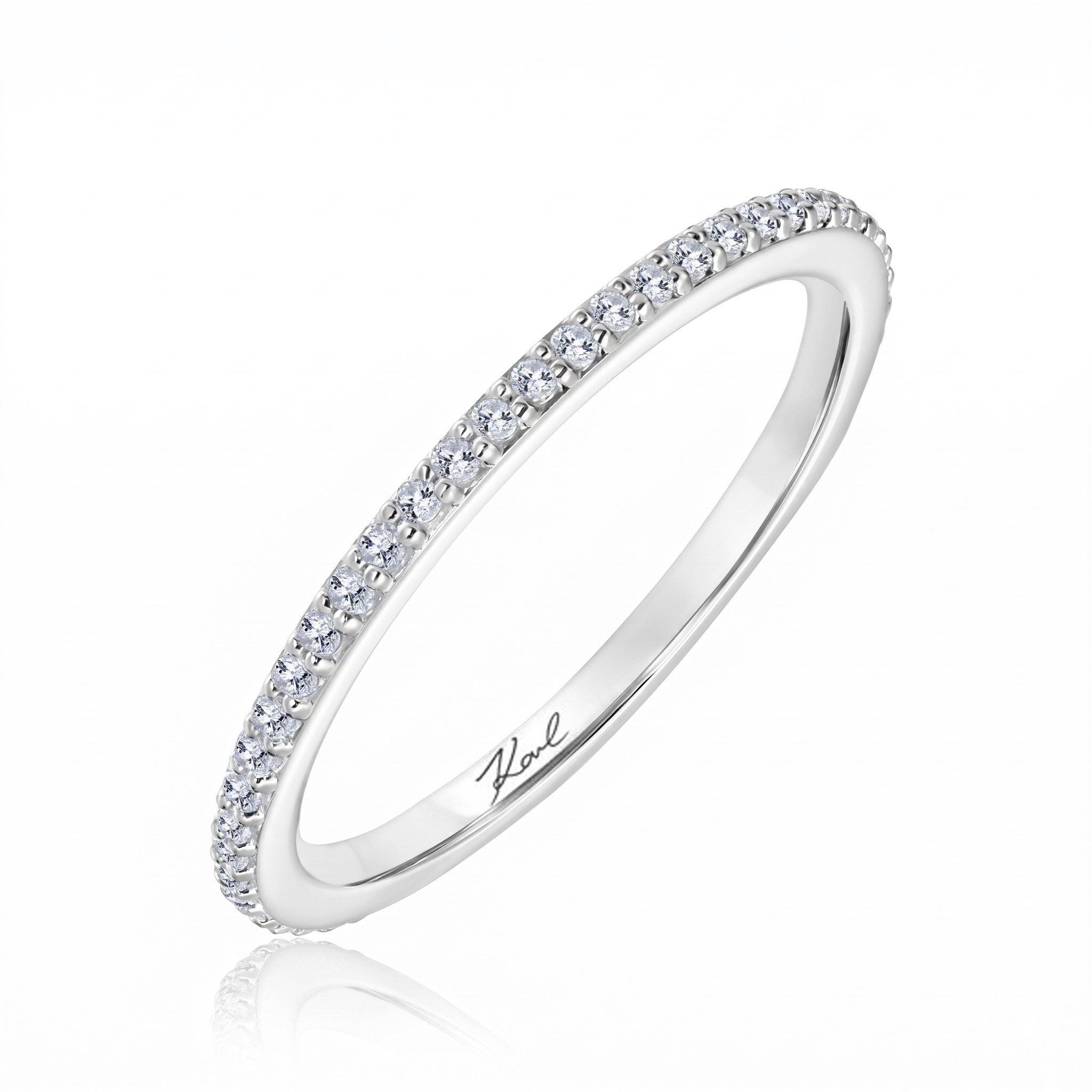 Karl Lagerfeld Diamond Wedding Band