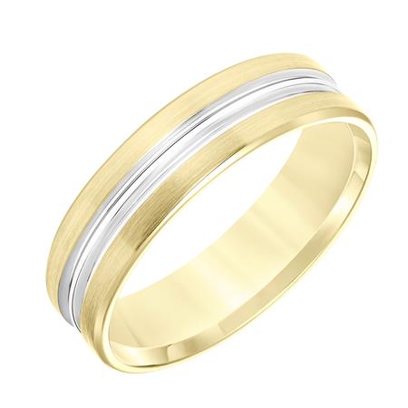 Goldman 14K Yellow Gold 6mm Engraved Wedding Band in Raleigh