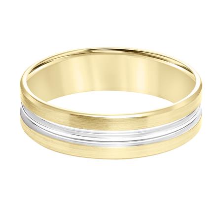 Goldman 14K Yellow Gold 6mm Engraved Wedding Band in Raleigh