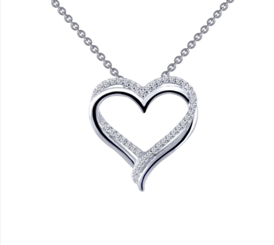 Lafonn Double-Heart Pendant Necklace