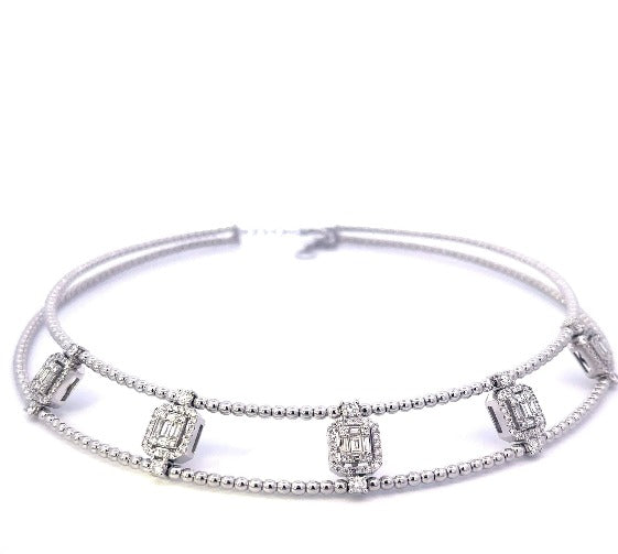 14KW 2.35CTW Diamond Choker Necklace in Garner, NC