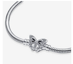 Pandora Moments Butterfly Clasp Snake Chain Bracelet
