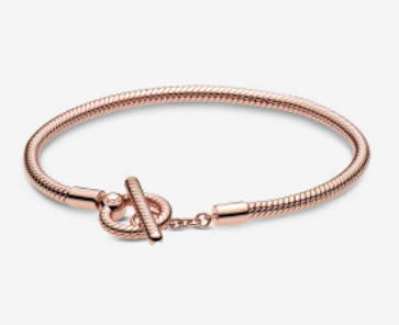 Pandora Moments T-Bar Snake Chain Bracelet